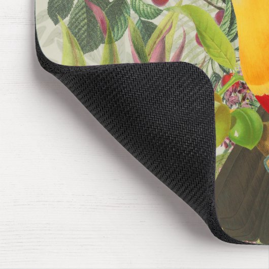 Vibrant Tropical Toucan Birds Art Exotic Oerwoud Muismat (Hoek)