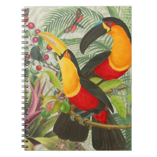 Vibrant Tropical Toucan Birds Art Exotic Oerwoud Notitieboek