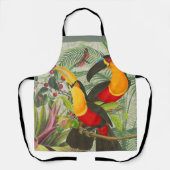 Vibrant Tropical Toucan Birds Art Exotic Oerwoud Schort (Voorkant)