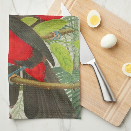Vibrant Tropical Toucan Birds Art Exotic Oerwoud Theedoek (Quarter Fold)