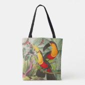 Vibrant Tropical Toucan Birds Art Exotic Oerwoud Tote Bag (Achterkant)