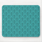 Vibrant Turquoise Metro Retro Mousepad Muismat (Voorkant)
