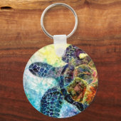 Vibrant Turtle Sleutelhanger (Voorkant)