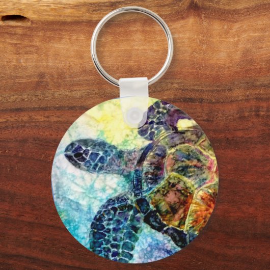 Vibrant Turtle Sleutelhanger (Voorkant)