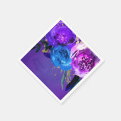 Vibrant ultra Violet Paarse Floral Fantasy Wedding Servetten (Hoek)
