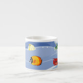 Vibrant Underwater Fish Art Espresso Cup Espresso Kop (Voorkant)