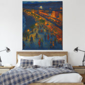 Vibrant Urban Art for Modern Walls Canvas Afdruk (Insitu (Slaapkamer))