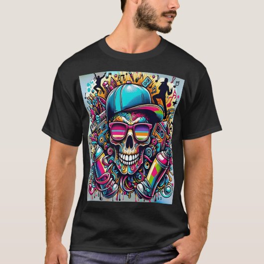Vibrant Urban Art T-shirt (Voorkant)