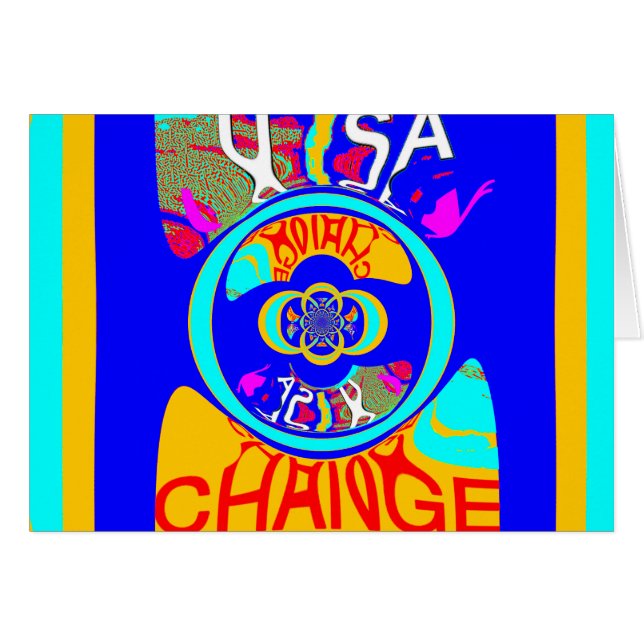 Vibrant USA Change: een gewaagde uitspraak (Voorkant Horizontaal)