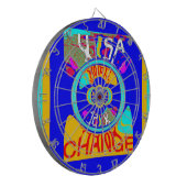 Vibrant USA Change: een gewaagde uitspraak Dartbord (Voorkant Links)