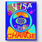 Vibrant USA Change: een gewaagde uitspraak Fotoplaat (Voorkant)