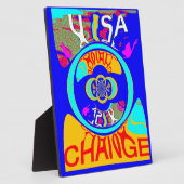 Vibrant USA Change: een gewaagde uitspraak Fotoplaat (Zijkant)