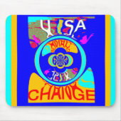 Vibrant USA Change: een gewaagde uitspraak Muismat (Voorkant)