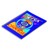 Vibrant USA Change: een gewaagde uitspraak Notitieboek (Linkerzijde)