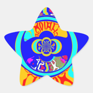 Vibrant USA Change: een gewaagde uitspraak Ster Sticker