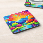 Vibrant Valley Vision Painting Bier Onderzetter (Linkerzijde)