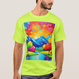 Vibrant Valley Vision Painting T-shirt