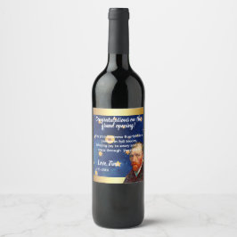 Vibrant Van Gogh Editable Colors for Celebratory B Wijn Etiket