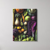 Vibrant vegetable-beeldscherm canvas afdruk (Voorkant)