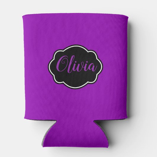 Vibrant, Vet Fuchsia Paars Blikjeskoeler (Achterkant)