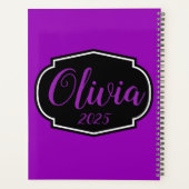 Vibrant, Vet Fuchsia Paars Planner (Achterkant)