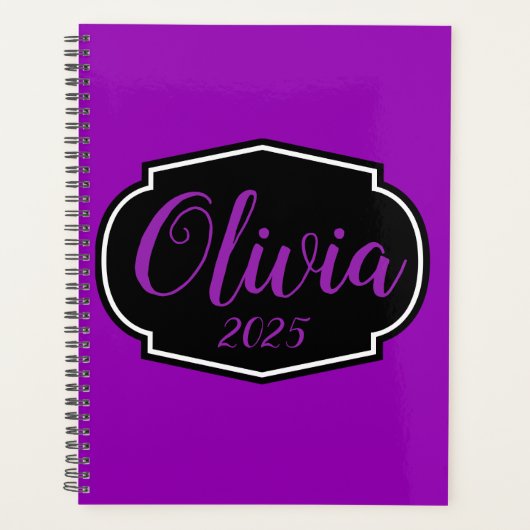 Vibrant, Vet Fuchsia Paars Planner (Voorkant)