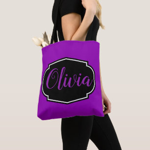 Vibrant, Vet Fuchsia Paars Tote Bag