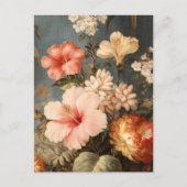 Vibrant Vintage Floral Arrangement Briefkaart (Voorkant)