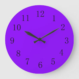Vibrant Violet Solid Color Grote Klok