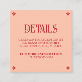 Vibrant Vows: een Spaanse volkshuwelijk details ka Informatiekaartje