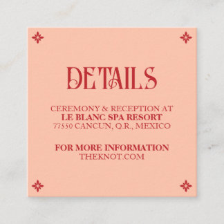 Vibrant Vows: een Spaanse volkshuwelijk details ka Informatiekaartje