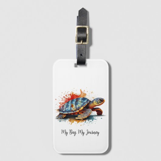 Vibrant Voyager, custom Bagagelabel (Voorkant (verticaal))