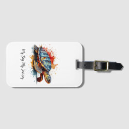 Vibrant Voyager, custom Bagagelabel