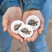 Vibrant Voyager, custom Ronde Button 3,2 Cm