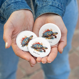 Vibrant Voyager, custom Ronde Button 3,2 Cm