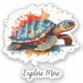 Vibrant Voyager, custom Sticker (Voorkant)