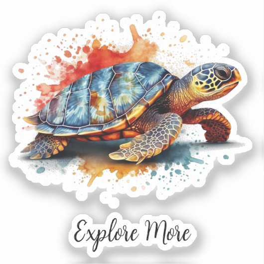 Vibrant Voyager, custom Sticker (Voorkant)