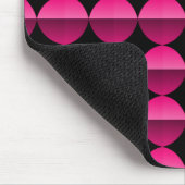 Vibrant warmroze retro Flair Mousepad Muismat (Hoek)