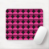 Vibrant warmroze retro Flair Mousepad Muismat (Met muis)