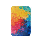 Vibrant Watercolor Chaos Art Badmat (Voorkant Verticaal)