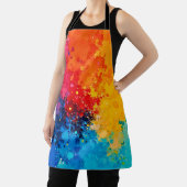 Vibrant Watercolor Chaos Art Schort (Insitu)