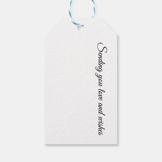 Vibrant Watercolor Dandelion, custom Cadeaulabel (Achterkant)