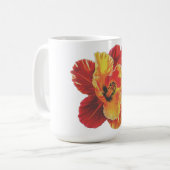 Vibrant Watercolor Daylily Floral Mug Koffiemok (Voorkant links)