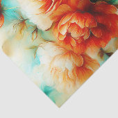 Vibrant Watercolor Floral Tissue Paper Tissuepapier (Detail)