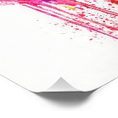 Vibrant Watercolor Pitbull | Artistic Canine Portr Perfect Poster (Hoek)