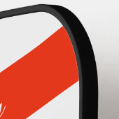 Vibrant Watercolor Wildflowers Personalized Pickleball Paddle (Links Detail)