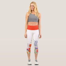 Vibrant Watercolor Wildflowers Yoga