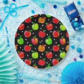 Vibrant Waterverf Apples Patroon Papieren Bordje (Feest)