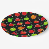Vibrant Waterverf Apples Patroon Papieren Bordje (Gekanteld)