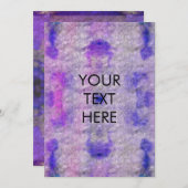 Vibrant Waterverf Tie Dye Blank Kaart (Voorkant / Achterkant)